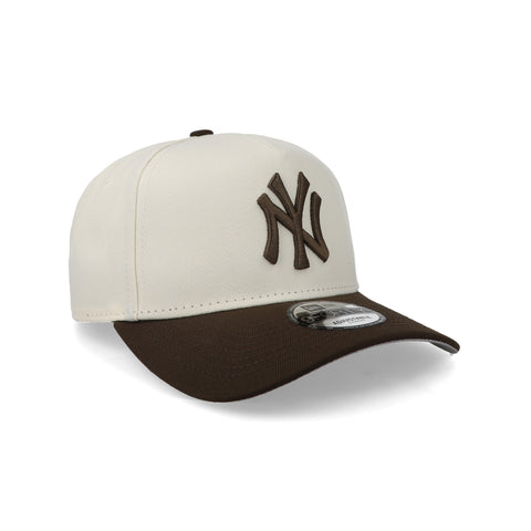 Gorra New Era 9Forty A-Frame MLB Yankees Chrome Walnut