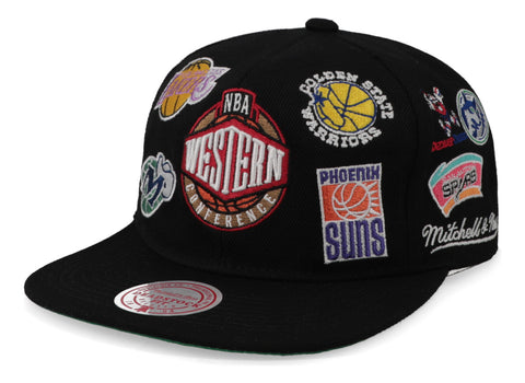 Gorra Mitchell & Ness Nba All Over Conference Western Parche