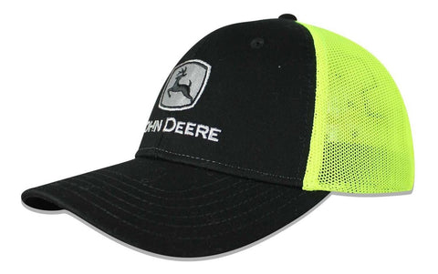 Gorra John Deere Lp73363 Trucker Negro/amarillo Unitalla