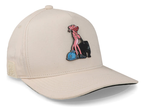 Gorra Cash Only Pantera Mascota Beige Visor Blk Curve 1018 U