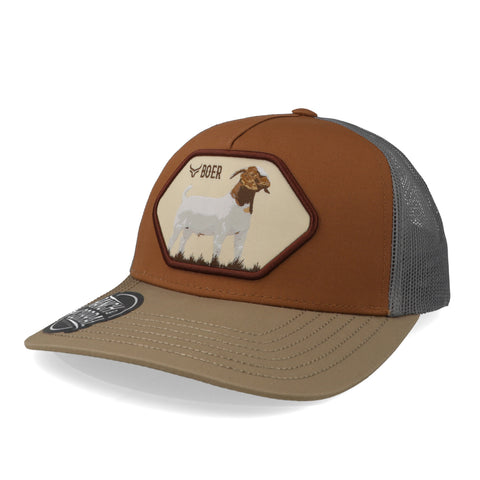 Gorra Ranch & Corral Caprino Boer Café/Beige Unitalla