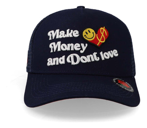Gorra Problematic Money Love Trucker Azul Unitalla