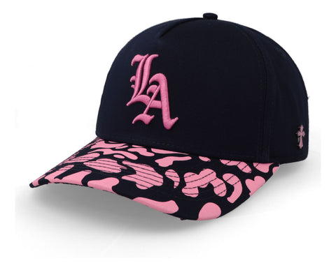 Gorra Cash Only LA Camo Black And Pink Curve Unitalla