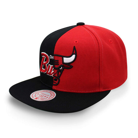 Gorra Mitchell & Ness NBA Split Crown Bulls Negro Uni