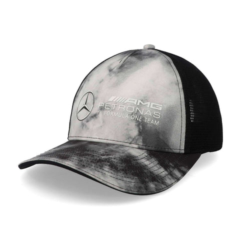 Gorra Mercedes Benz Mapf1 23 Tie Dye Trucker Gris Unitalla