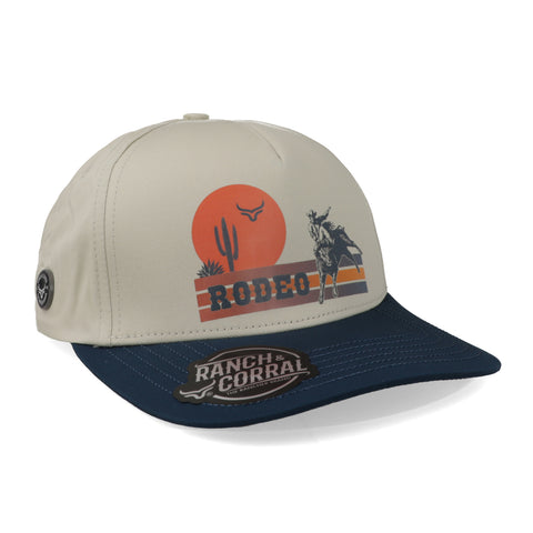 Gorra Ranch & Corral Rodeo Jineteo de Toro Natural Unitalla
