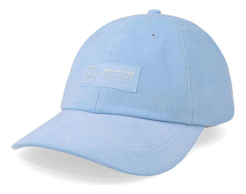 Gorra Mercedes Mapf1 Fw Retro Cord Azul Cielo Unitalla