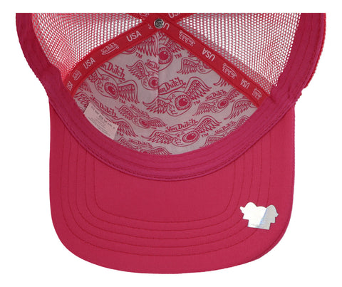 Gorra Von Dutch New Pink Flying Eyeball With Logo Rosa Unita