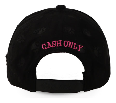 Gorra Cash Only Pantera Mascota Huellas Full Print Negro