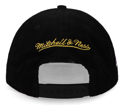 Gorra Mitchell & Ness NBA Lakers Cord Script Snapback Negro