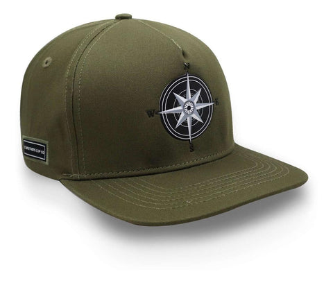 Gorra Gc Brothers Compass Snapback Olivo Unitalla