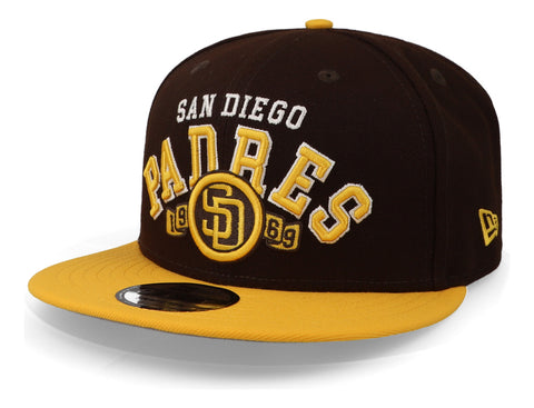 Gorra New Era 9 Fifty Mlb Throwback Padres Café Cerrado