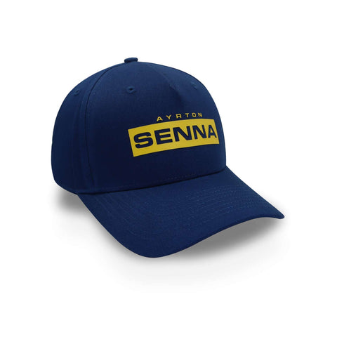 Gorra Formula 1 Ayrton Senna Logo Azul Unitalla