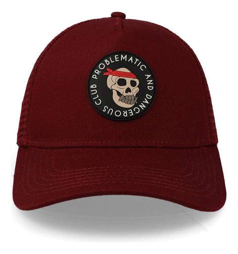 Gorra Problematic Chiquete Problematic Trucker Vino Unitalla