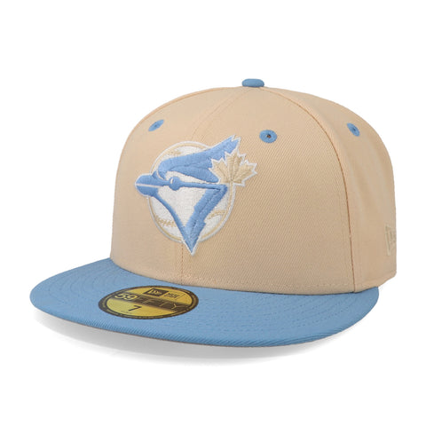 Gorra New Era 59 Fifty MLB Q323 Ice Latte Blue Jays Crema