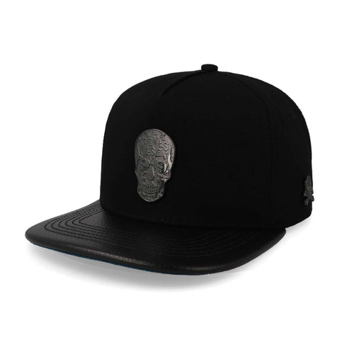 Gorra Cash Only Skull Negro Cotton Visor Verde Unitalla