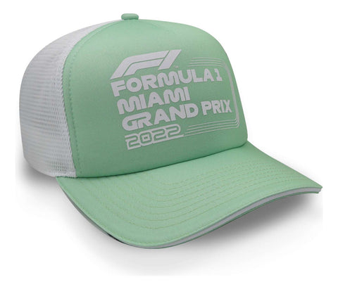 Gorra Formula 1 Trucker Miami Verde Pastel Unitalla