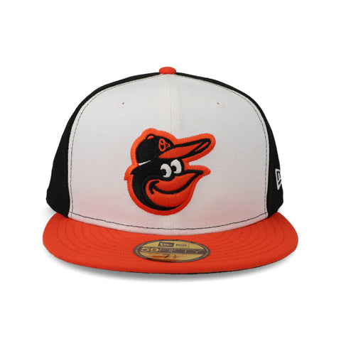 Gorra New Era 59 Fifty MLB Orioles Home Blanco/Naranja