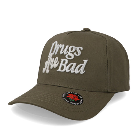 Gorra Problematic Drugs Are Bad Hongo Verde Uni