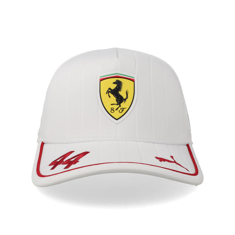 Gorra Ferrari Hamilton Replica Blanca Unitalla