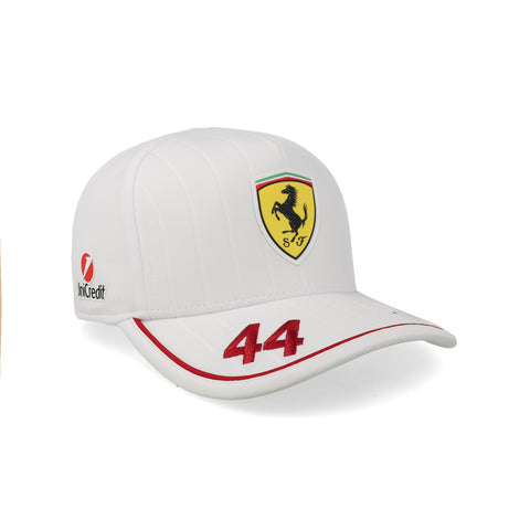 Gorra Ferrari Hamilton Replica Blanca Unitalla