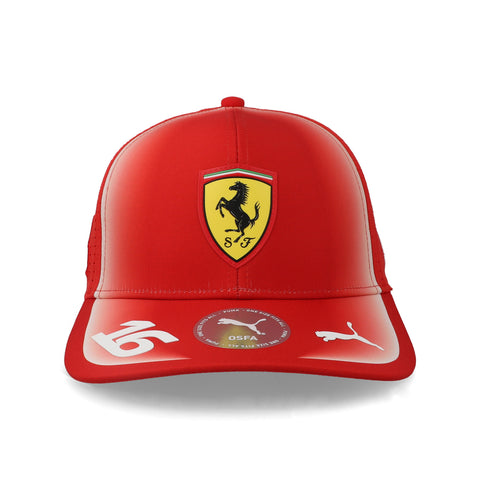 Gorra Ferrari Leclerc Replica Roja Unitalla