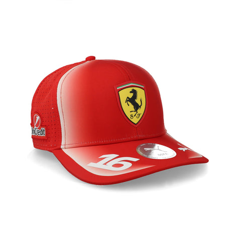 Gorra Ferrari Leclerc Replica Roja Unitalla