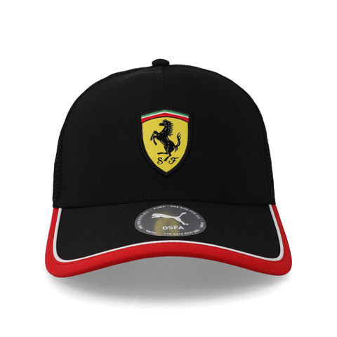 Gorra Ferrari Trucker Negra Unitalla