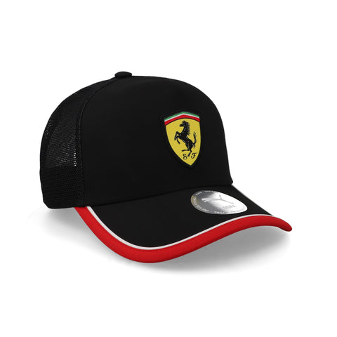 Gorra Ferrari Trucker Negra Unitalla