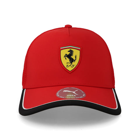 Gorra Ferrari Trucker Rojo Unitalla