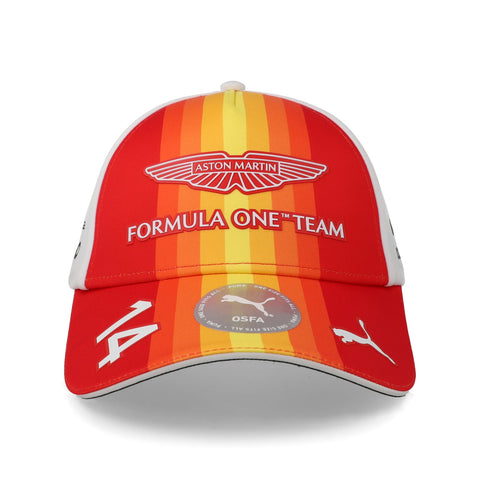 Gorra Puma Aston Martin F1 Alonso Blanco Unitalla