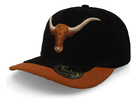 Gorra Piales Longhorn Wild West Negro Sku0185 Negro Unitalla