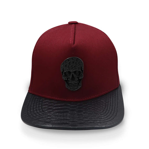 Gorra Cash Only Snapback Skull Vino Unitalla
