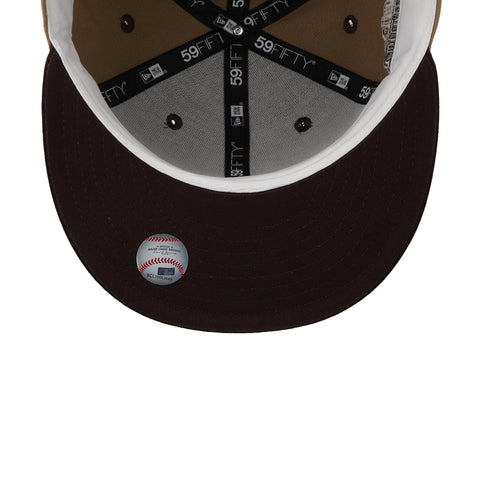 Gorra New Era 59Fifty MLB Yankees Khaki Brown Wood WS99