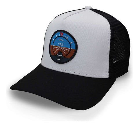 Gorra All In Horizonte White Vic Negro Trucker Blanco Unital
