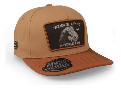 Gorra Ranch & Corral Equus 41 Rce41 Beige/café Unitalla