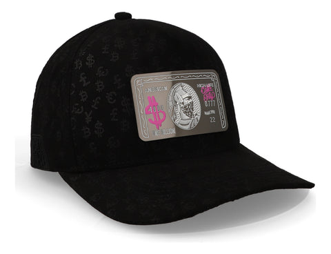 Gorra Cash Only Amex Pink Money Full Print All Blk Curve 101