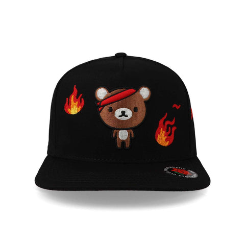 Gorra Problematic Chiquete Oso Snapback Negro Unitalla