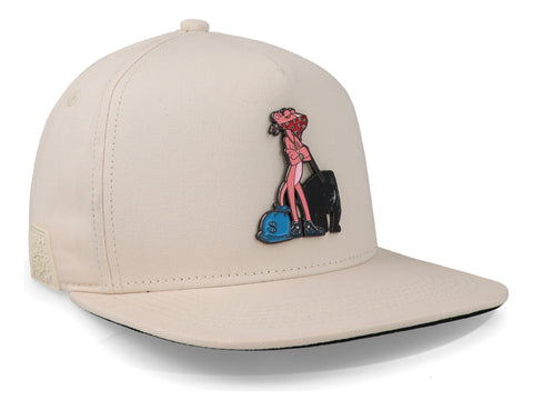 Gorra Cash Only Pantera Mascota Lisa Beige 1024 Unitalla