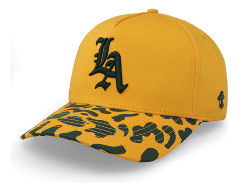 Gorra Cash Only La Camo Yellow And Black Curve Amarillo Unit