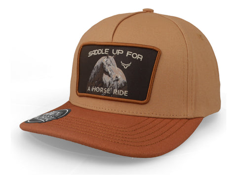 Gorra Ranch & Corral Equus 41 Rce41 Beige/café Unitalla
