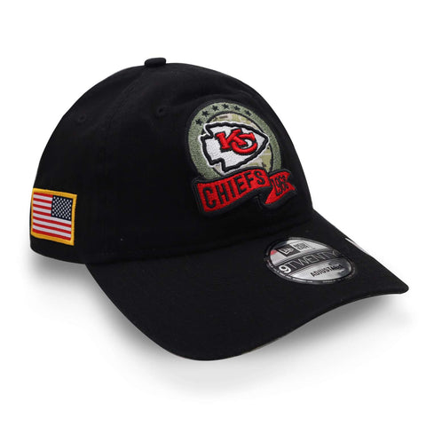 Gorra New Era 9 Twenty NFL Salute Service 22 Chiefs Negro