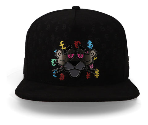 Gorra Cash Only Pantera Negro Full Negro Unitalla