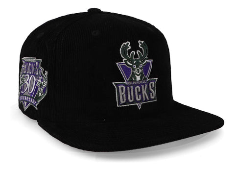 Gorra Mitchell & Ness NBA Bucks Negro Unitalla