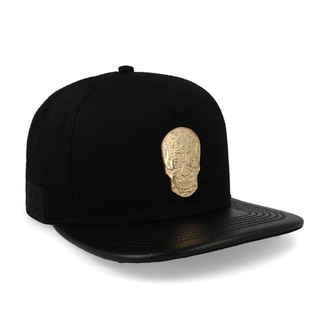 Gorra Cash Only Skull Gold23 Black Beige Visor Negro Uni