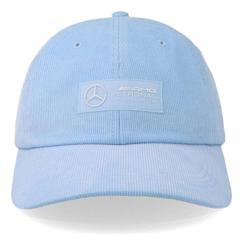 Gorra Mercedes Mapf1 Fw Retro Cord Azul Cielo Unitalla