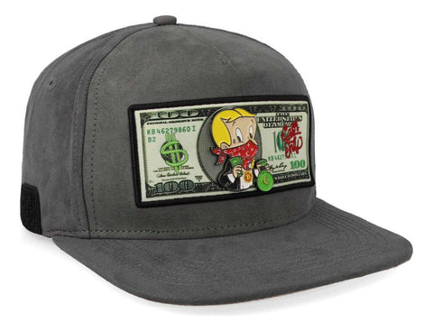Gorra Cash Only Ricky Dolla 23 Gamuza Gris Unitalla