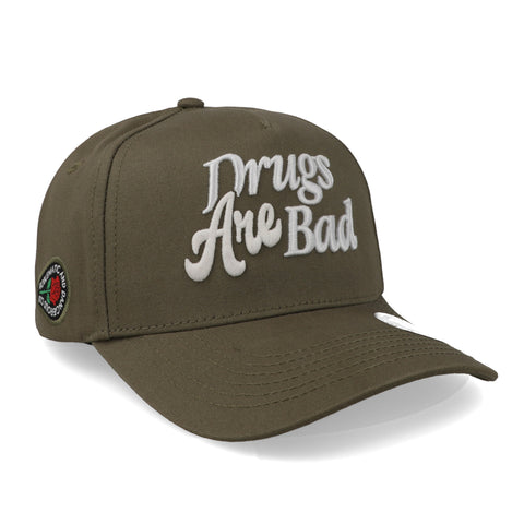 Gorra Problematic Drugs Are Bad Hongo Verde Uni