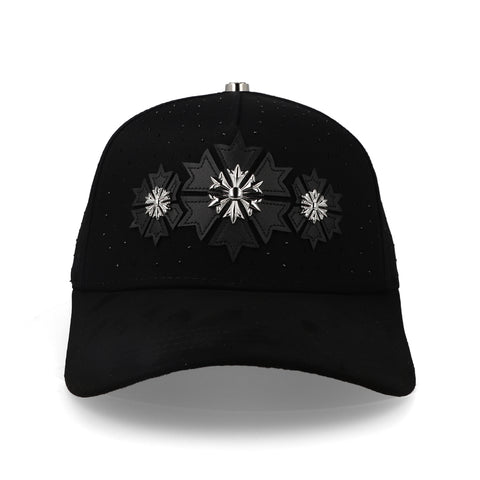 Gorra Barbas Hats Snowflake Negra Unitalla