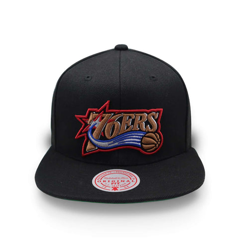 Gorra Mitchell & Ness Core Basic 76ers Negro Unitalla